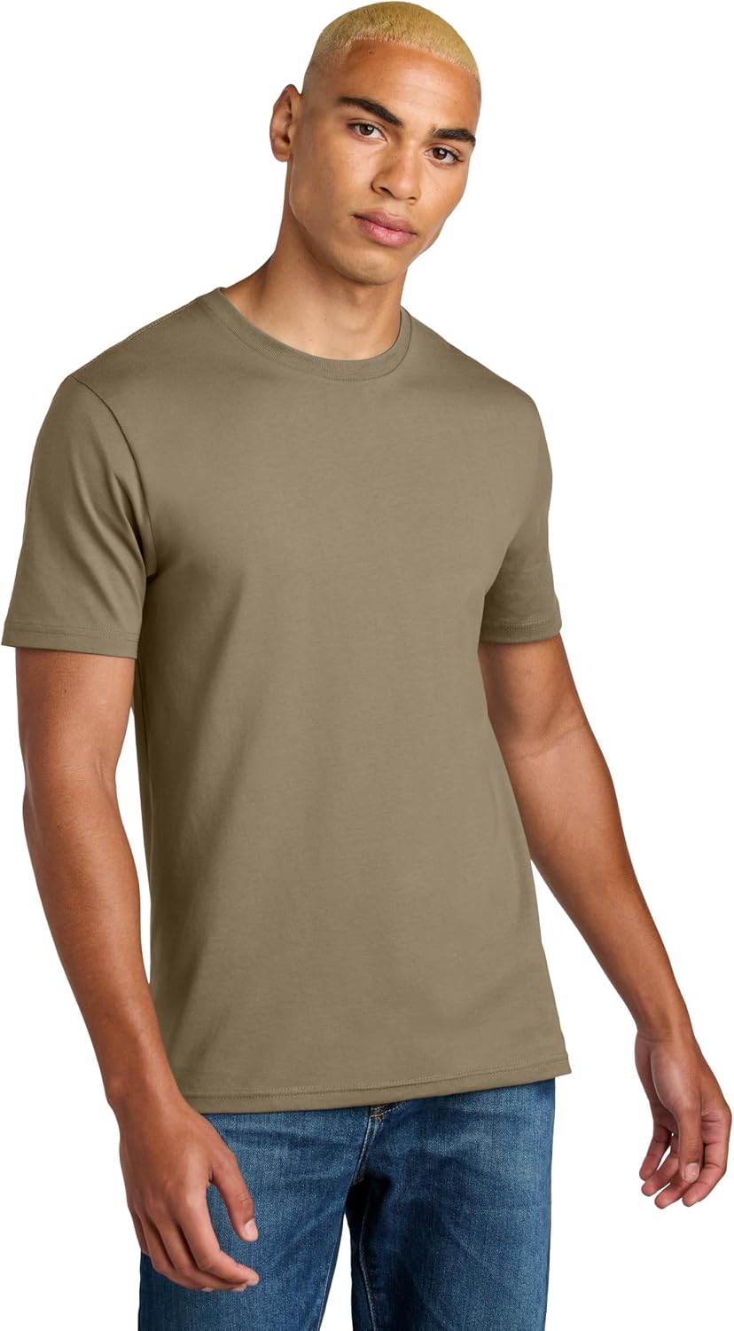 District Perfect Weight Icon Tee - Heavyweight Cotton, Stylish Casual Short Sleeve T-Shirt for Men & Women - Dune