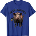 Hog Gate Magistrate Distressed Pig Lover Farm Humor T-Shirt - Royal Blue
