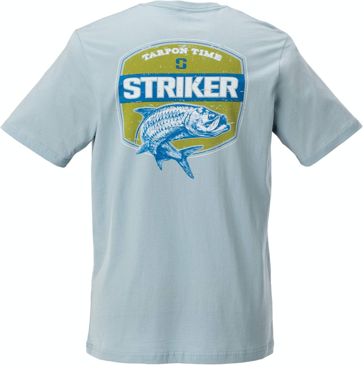 Striker Unisex Tarpon Time Graphic Tee, Blue Mist - size chart