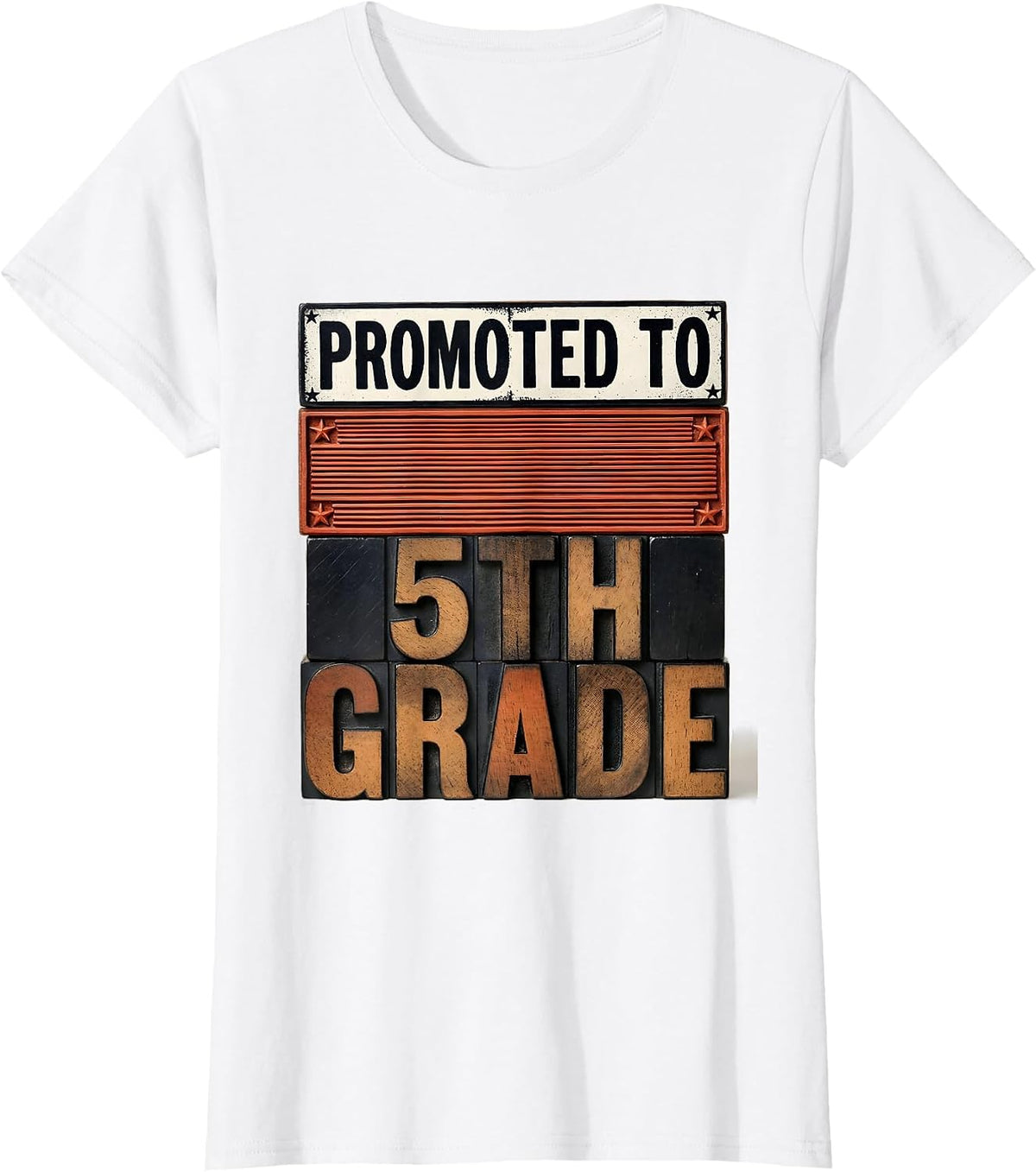 Women's Promoted To 5th Grade Bruh We Back Back To School Meme T-Shirt - White