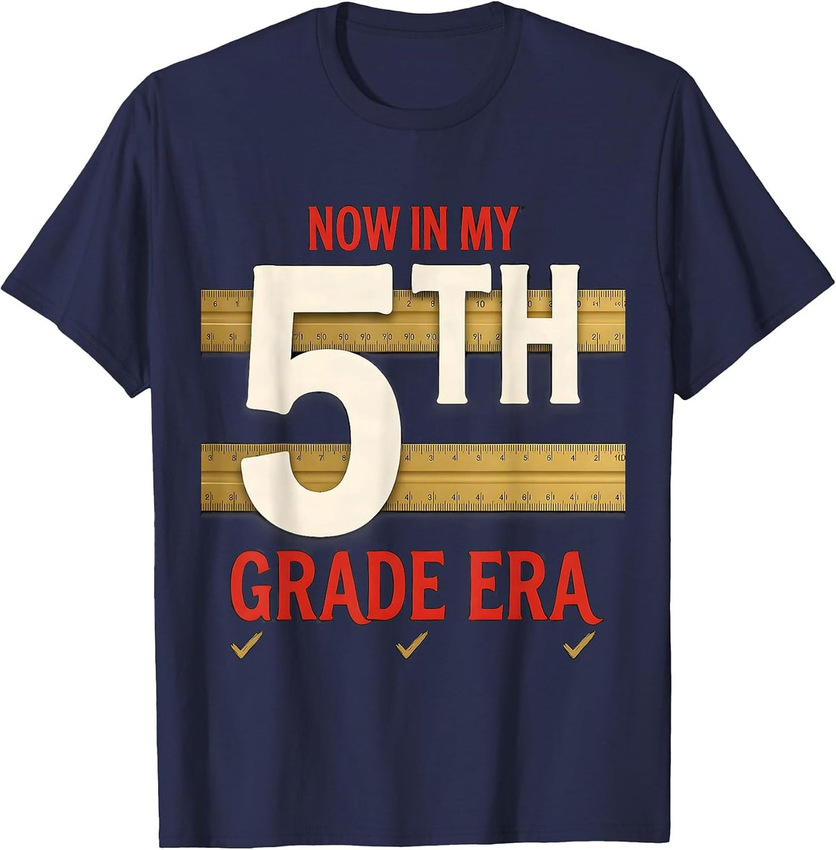 Men's Now In My Fifth Grade Era Girl Tie Dye Back to School T-Shirt - Navy Blue