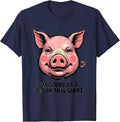 I'm Going As A Pig In This Shirt Funny Halloween Pig Lover T-Shirt - Navy Blue