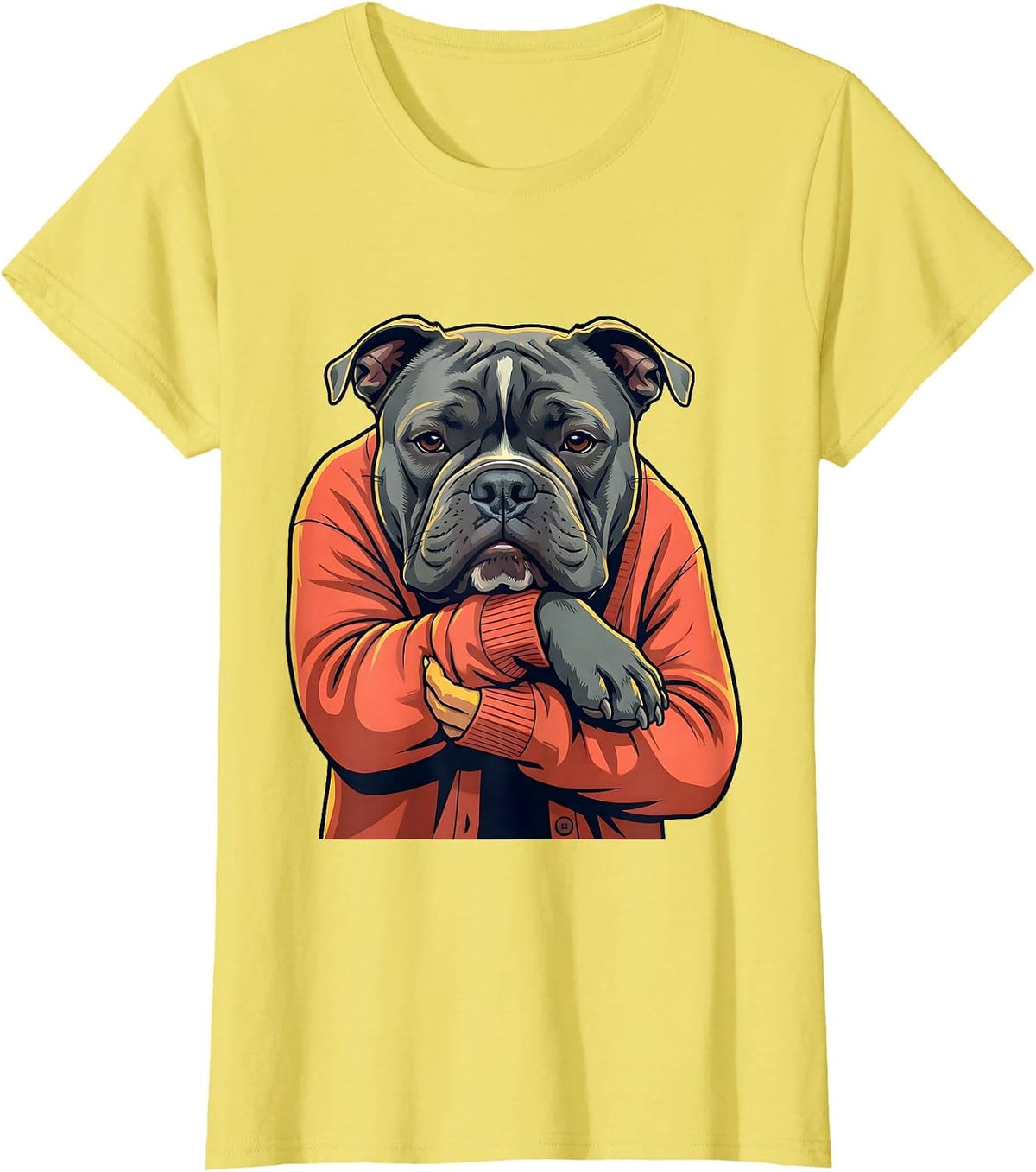 Pittie Mom Dog Lover Pitbull Pride Humor T-Shirt - Lemon Yellow