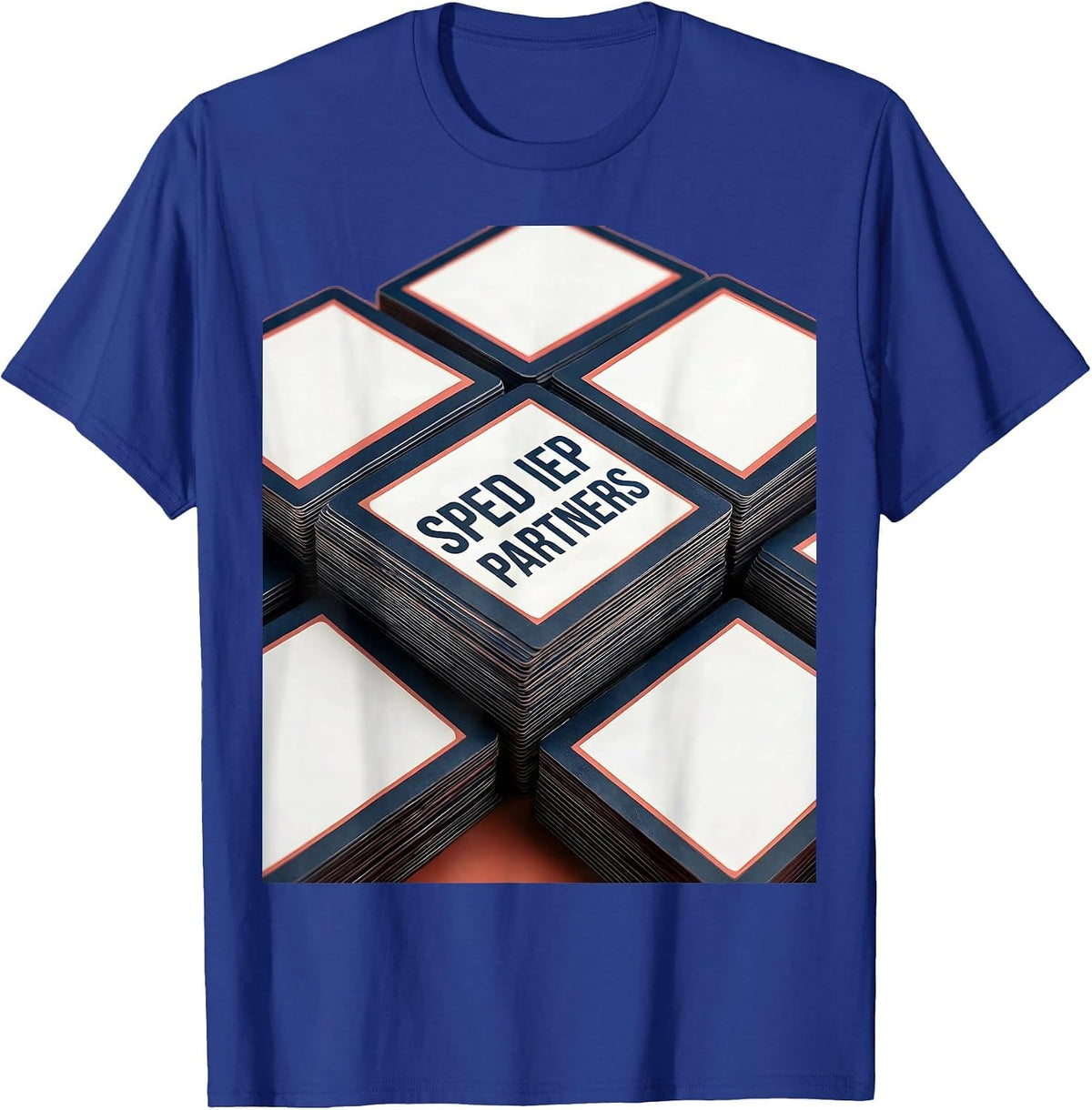 Men's SPED IEP Partners Minimalist Special Education Teacher T-Shirt - Royal Blue
