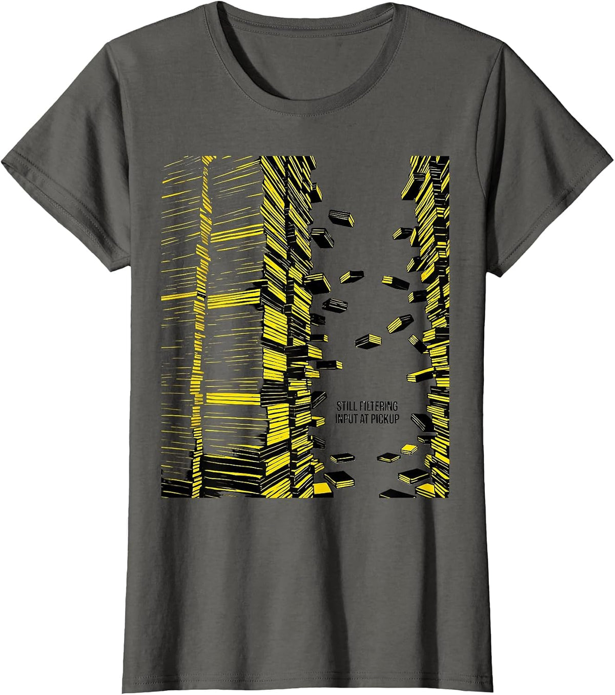 Women's Still Filtering Input At Pickup Occupational Therapy Sensory T-Shirt - Asphalt Grey