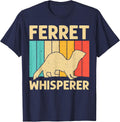 Cool Ferret for Men Women Animal Lover Ferret Owner Rodent T-Shirt - Navy Blue