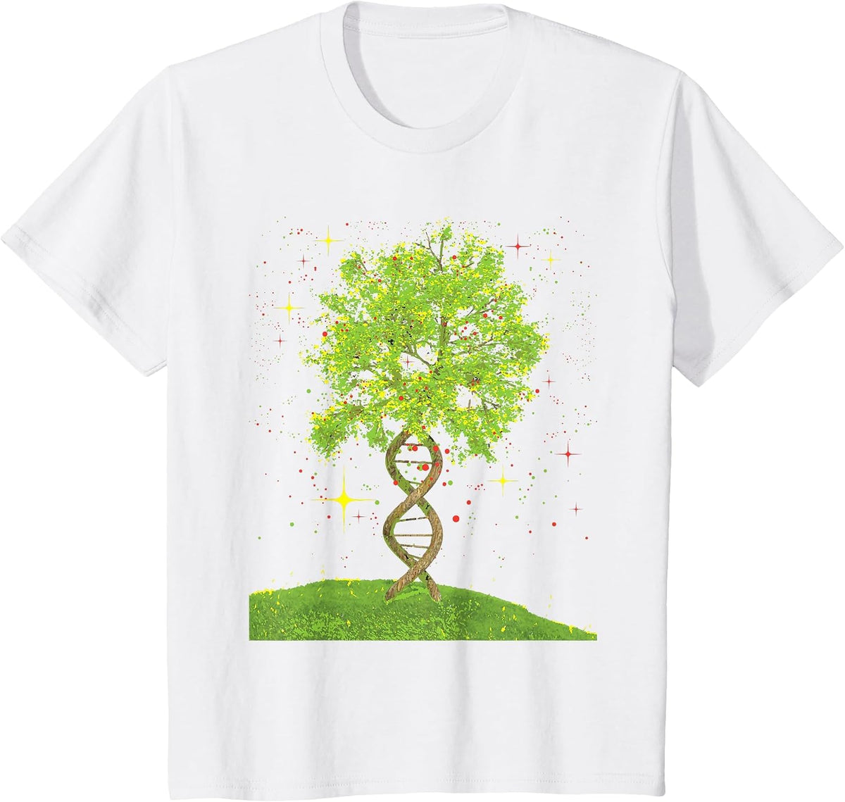 DNA Tree - Biologist Biology Student Science Earth Day T-Shirt - White