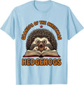 Men's Grandpa Of The Christmas Hedgehogs Cute Hedgehog Family T-Shirt - Baby Blue