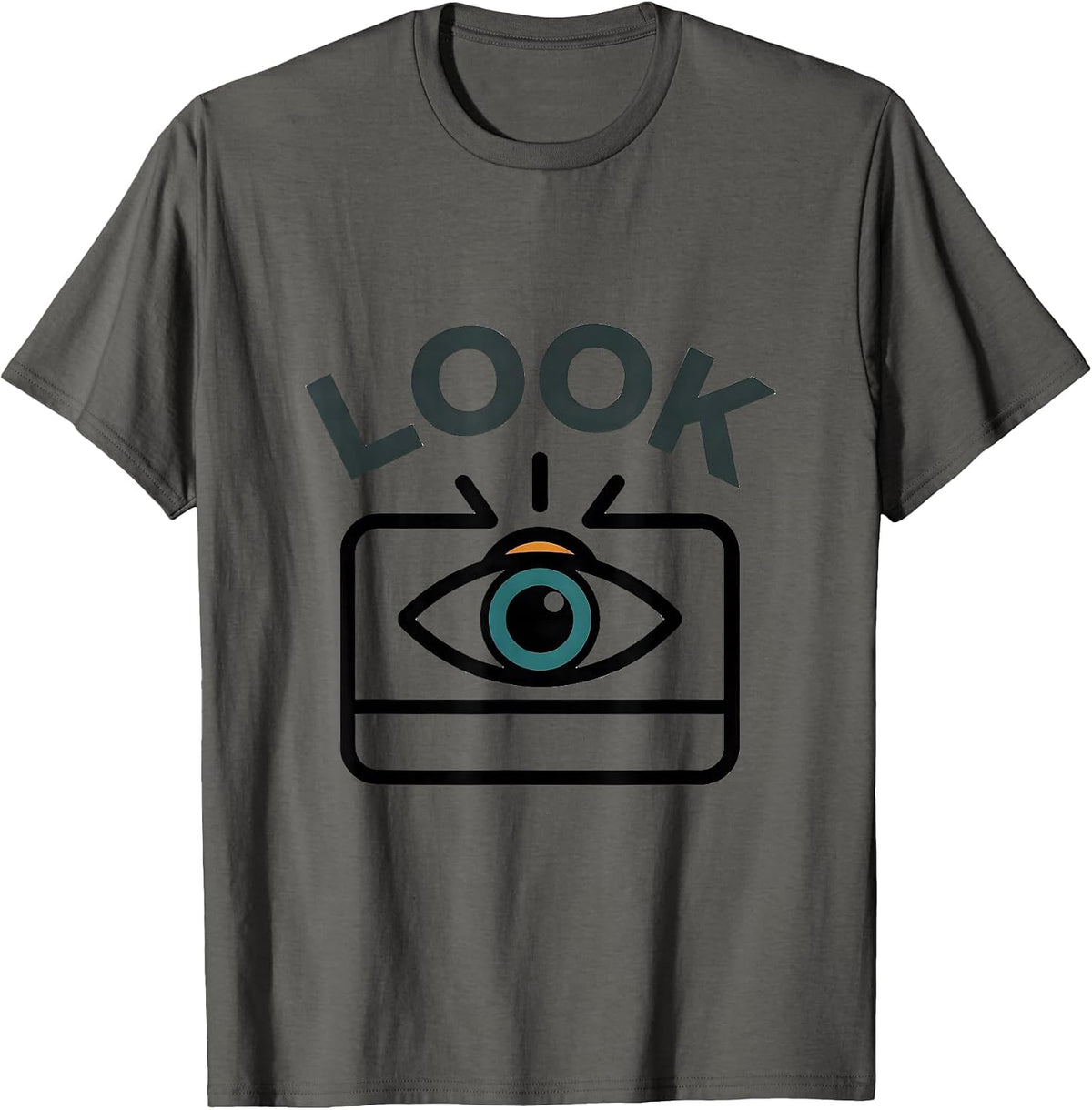 Look Bold Communication AAC SLP SPED Teacher Advocacy T-Shirt - Asphalt Grey