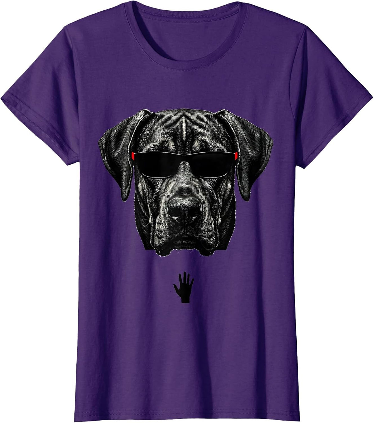Women's Rhodesian Ridgeback Sunglasses Dog Breed Portrait Humor T-Shirt - Purple