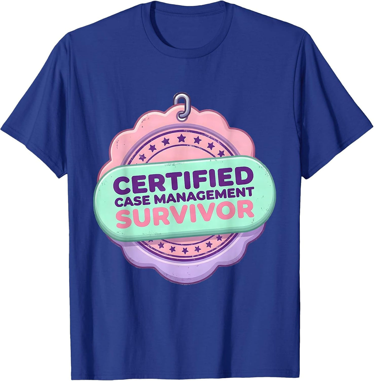 Certified Case Management Survivor Cute Kawaii SPED Teacher T-Shirt - Royal Blue
