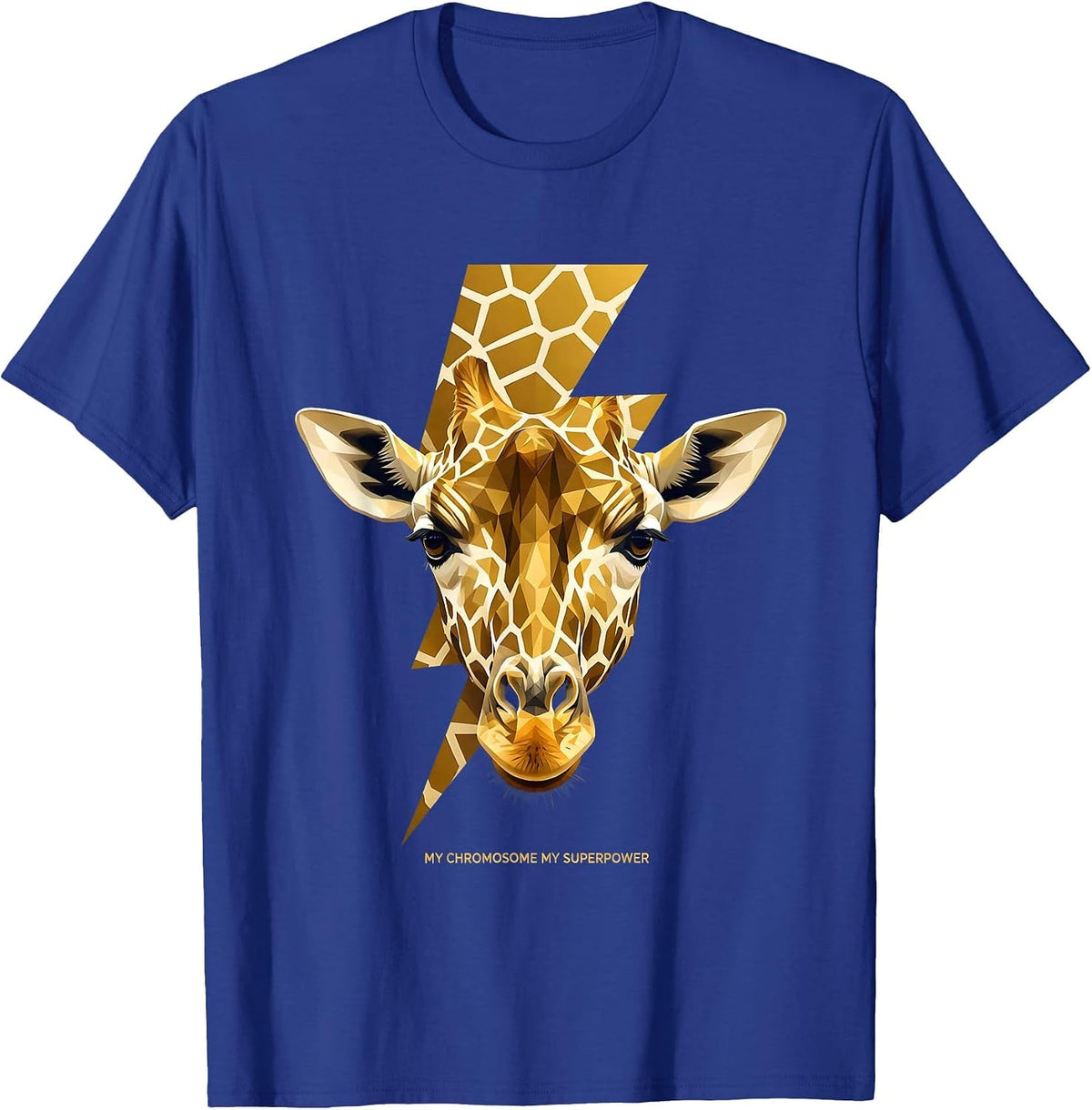 Men's My Chromosome My Superpower Down Syndrome Awareness T-Shirt - Royal Blue
