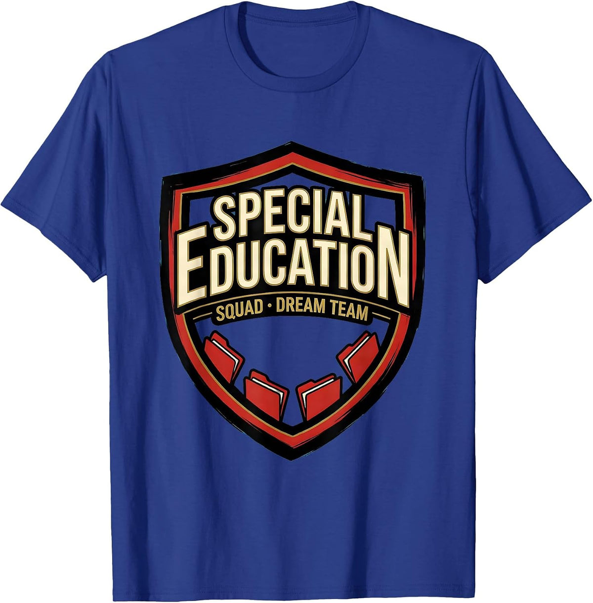 Special Education Squad Dream Team Retro Teacher T-Shirt - Royal Blue