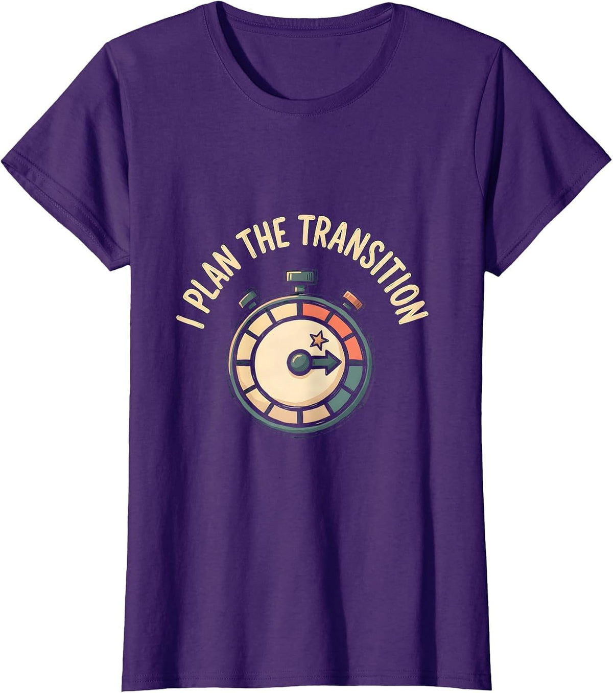Women's I Plan The Transition Special Education Teacher SPED Team T-Shirt - Purple