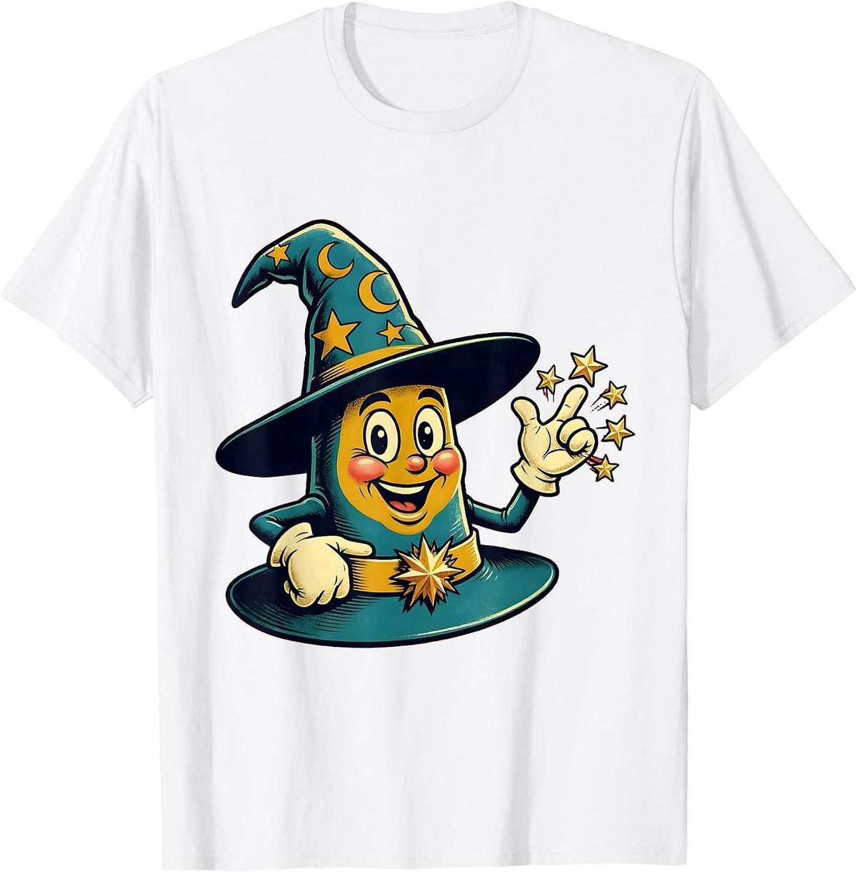 Men's Rizz Em With The Tism Wizard Charm Spell T-Shirt - White