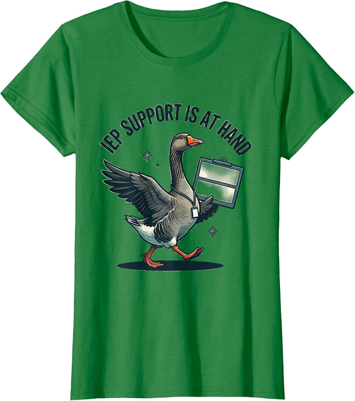 IEP Support Is At Hand Funny Special Education Teacher SPED T-Shirt - Kelly Green