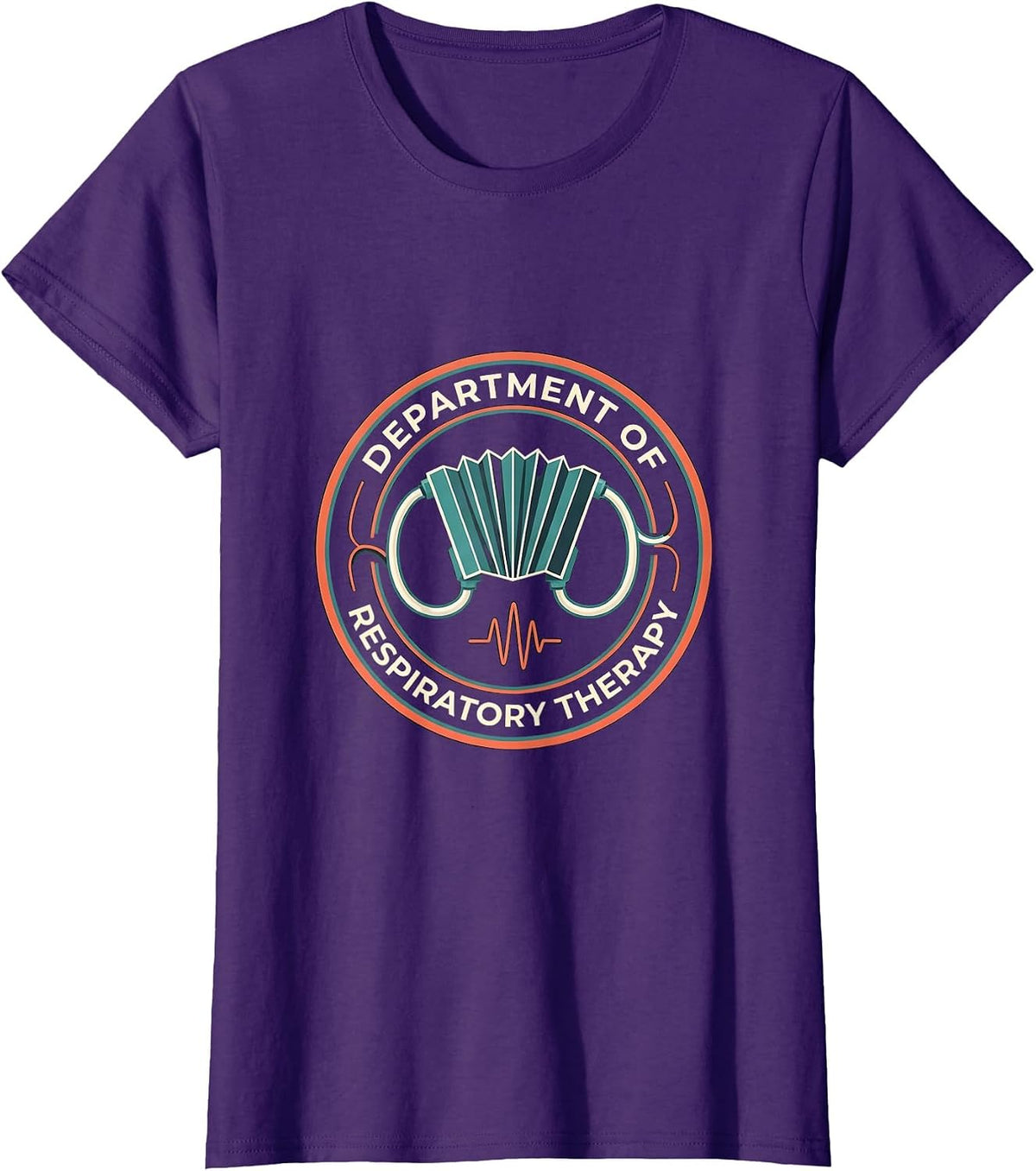Women's Department of Respiratory Therapy Funny RT Care Week T-Shirt - Purple