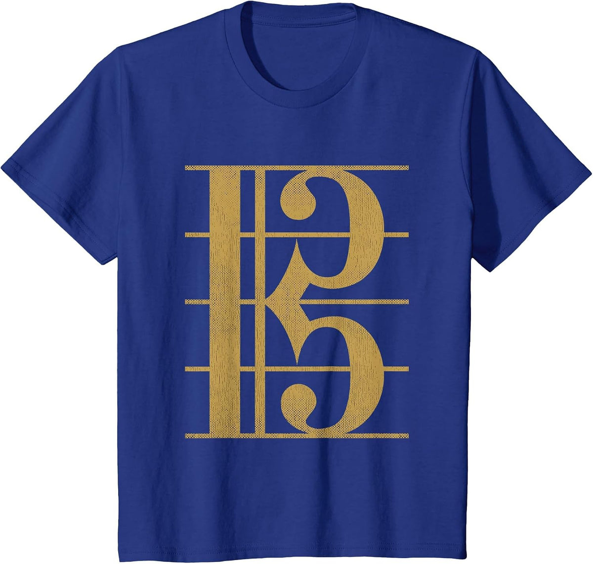 Musician Graphic Clothing Classical Music Altschlüssel T-Shirt - Royal Blue