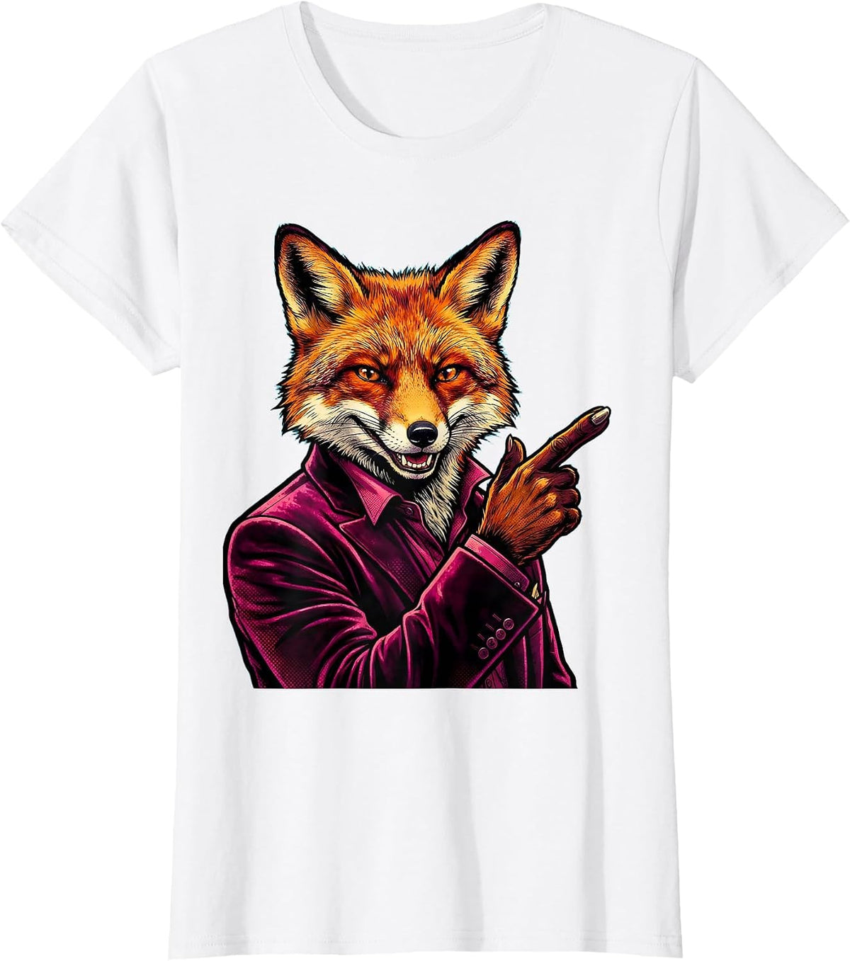 Rizz Em With The Tism Smooth Fox Velvet Suit T-Shirt - White