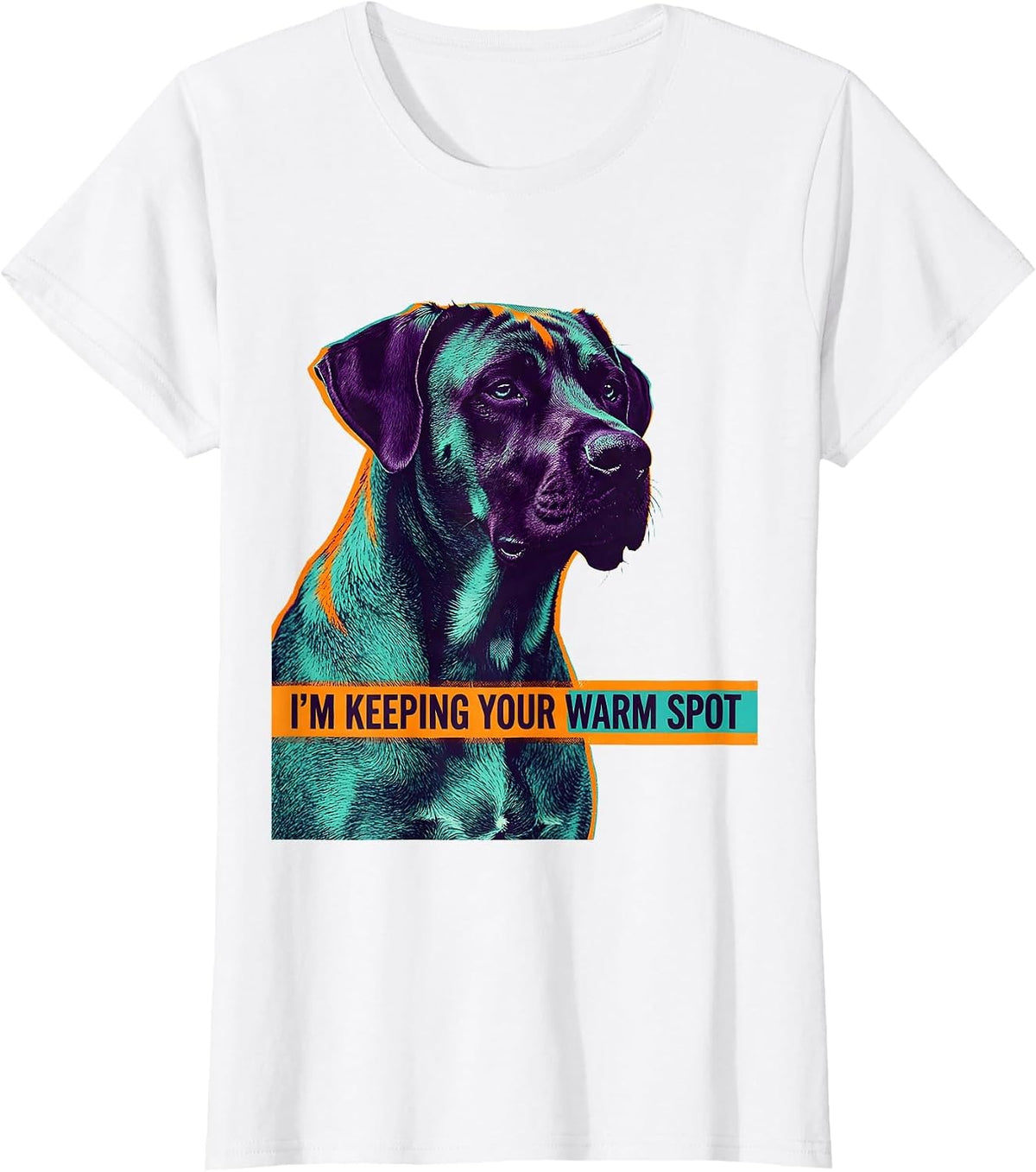 Women's I’m Keeping Your Warm Spot Rhodesian Ridgeback Dog Owner T-Shirt - White