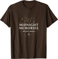 Midnight Memories New Years Eve Design T-Shirt - Brown