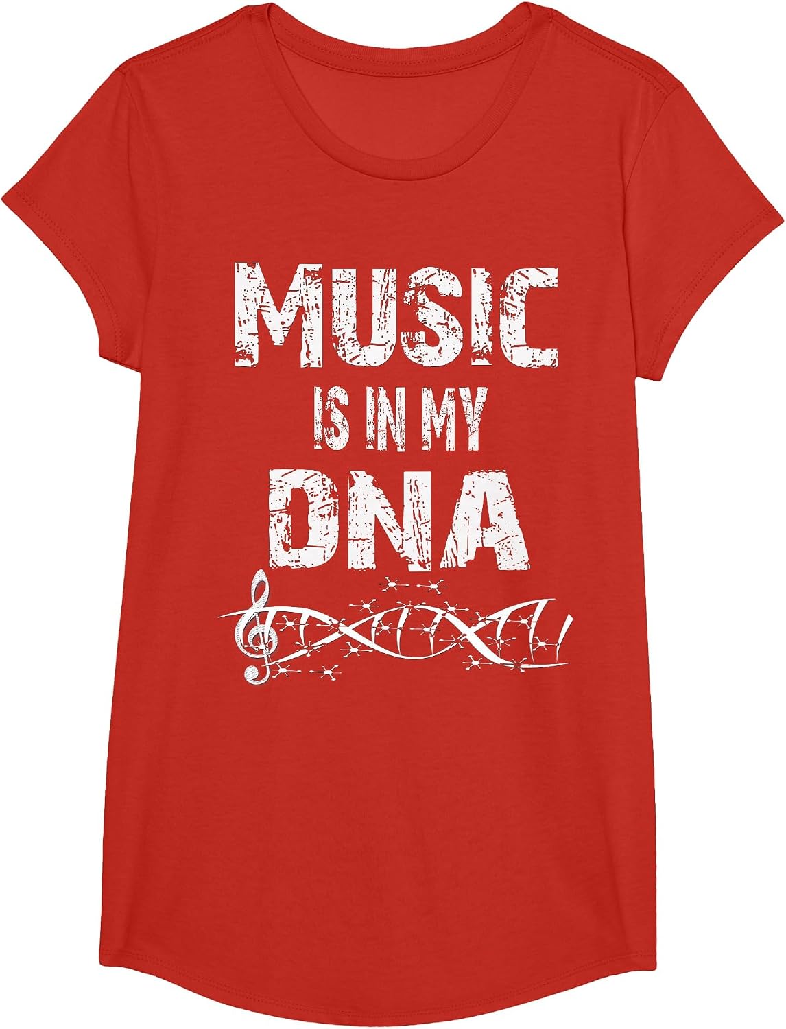 Music is in My DNA-Musician T-Shirt - Girls Red