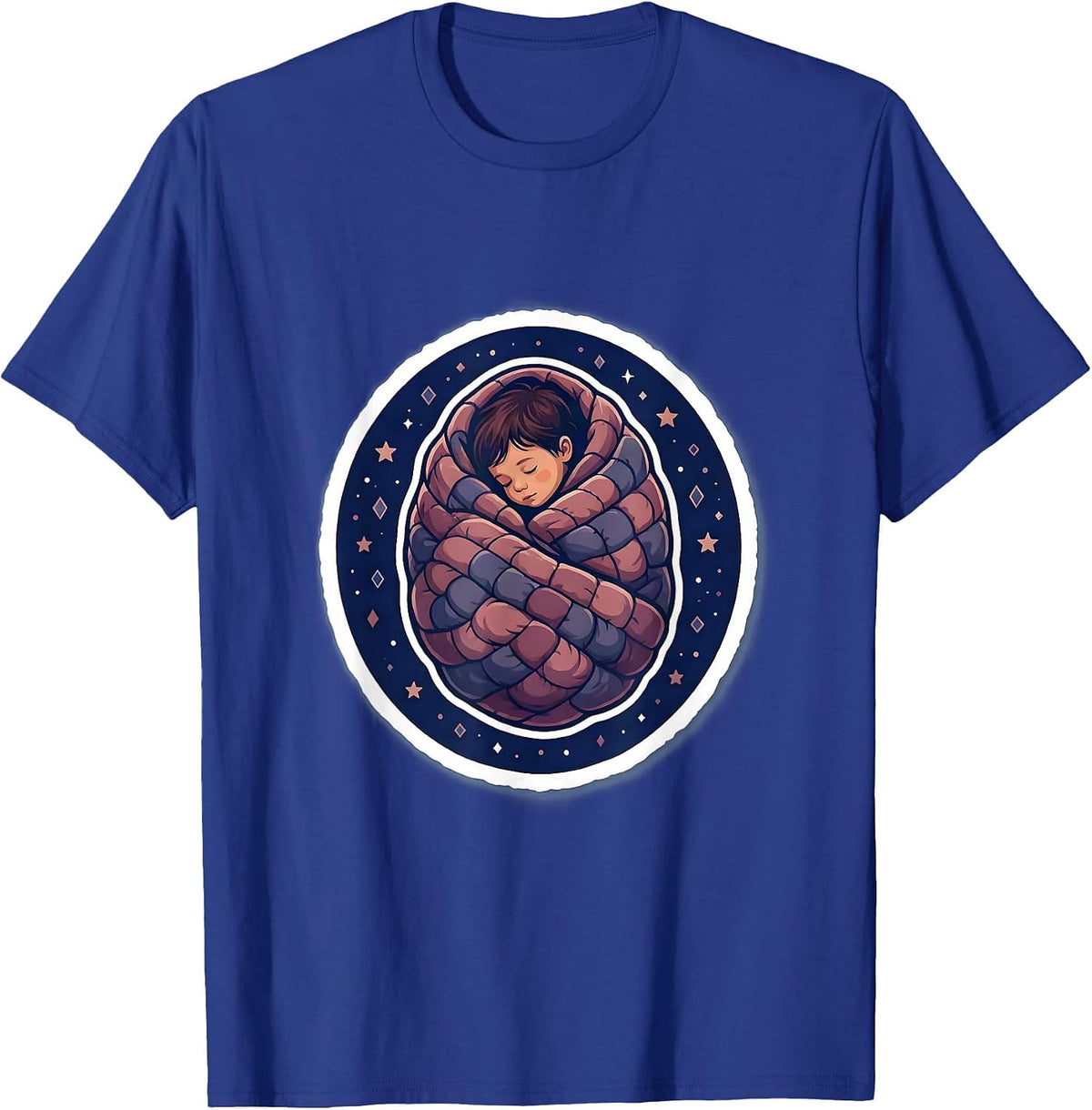 Autism Weighted Blanket Cocoon Child Graphic T-Shirt - Royal Blue