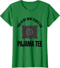 Women's This Is My New Year's Eve Pajama Tee Funny Family Matching T-Shirt - Kelly Green