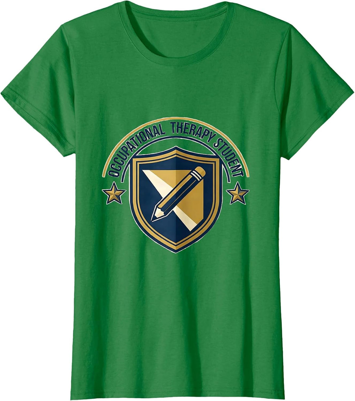 Women's Occupational Therapy Student Retro Emblem Pediatric T-Shirt - Kelly Green