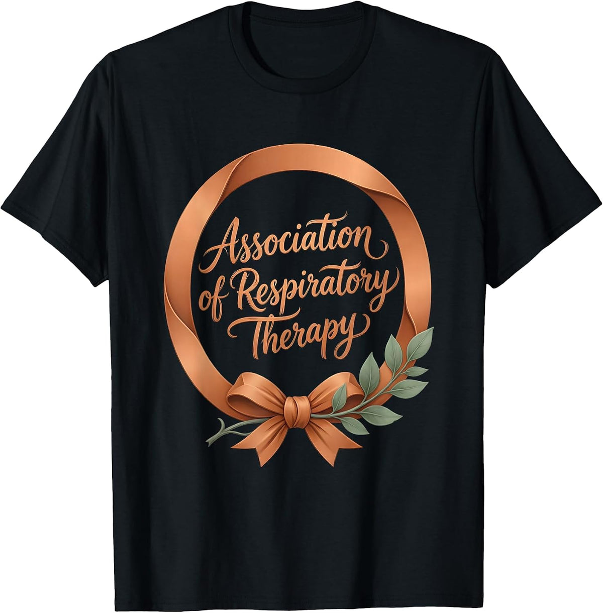 Men's Association of Respiratory Therapy Boho RT Care Week Gift T-Shirt - Black