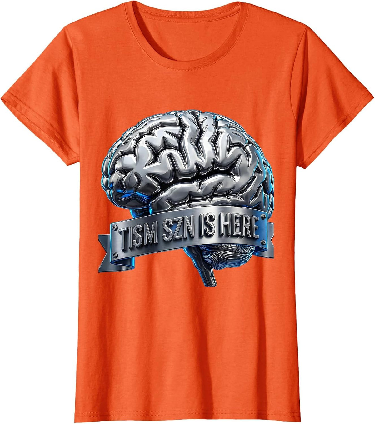 Women's Rizz Em With The Tism Tism Szn Is Here T-Shirt - Orange