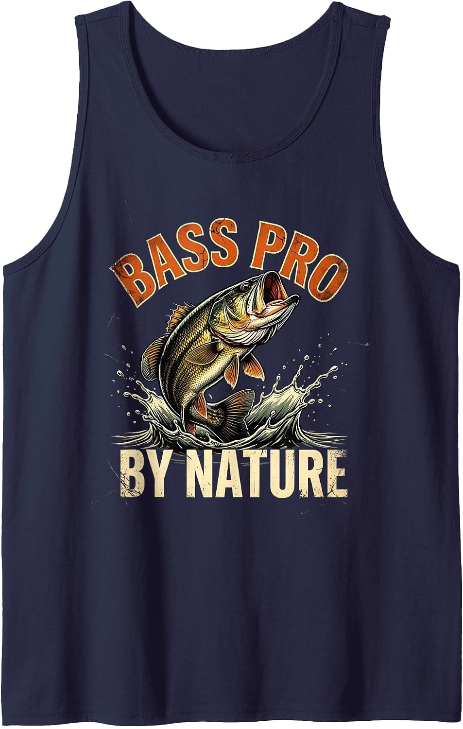 Bass Pro By Nature Fishing Design for Men Tank Top - Navy Blue