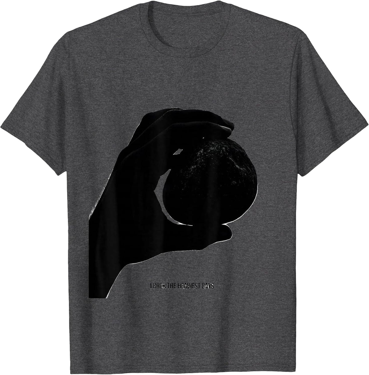 I Rock The Heaviest Days Funny Sped Squad Teacher Rock T-Shirt - Dark Heather Grey