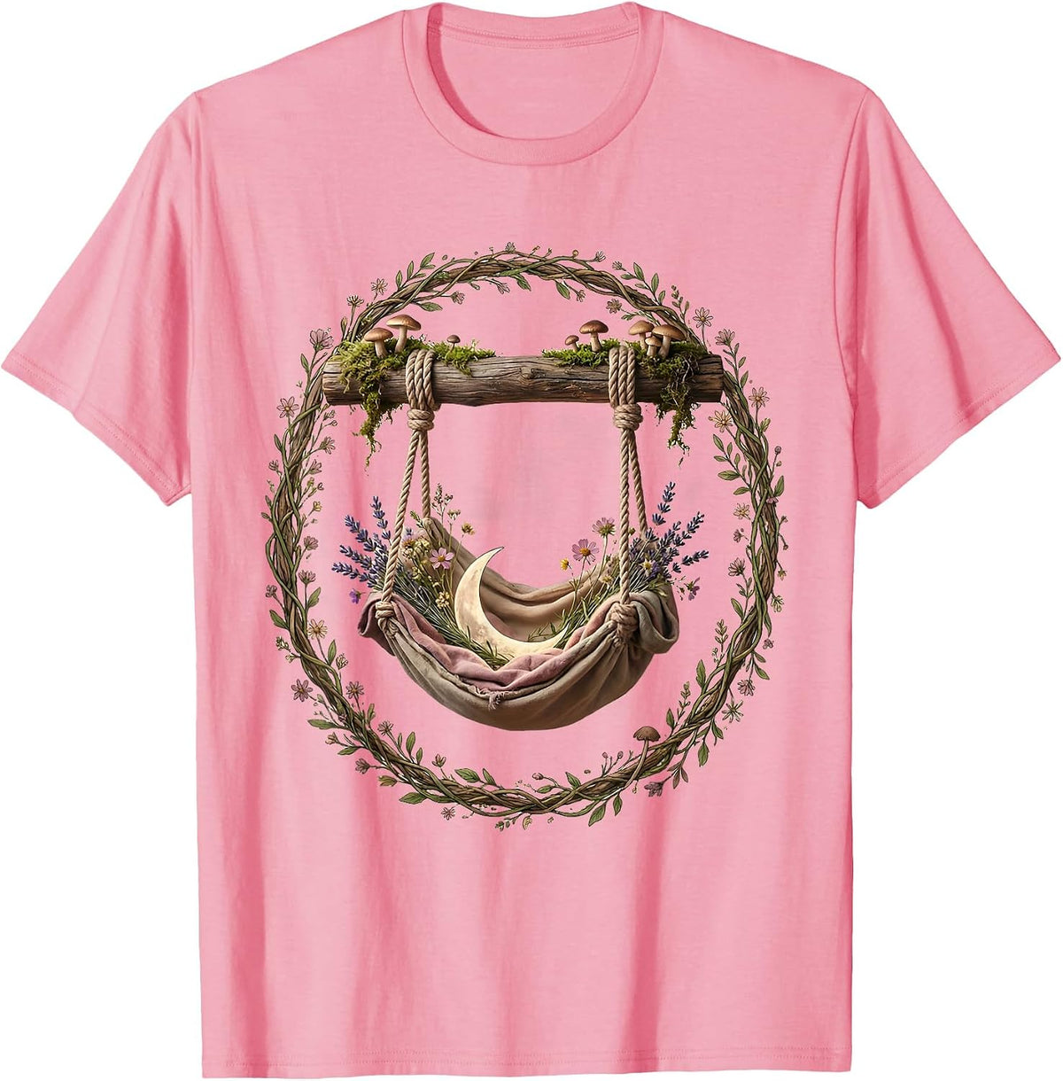 Men's Occupational Therapy Sensory Swing Illustration T-Shirt - Pink