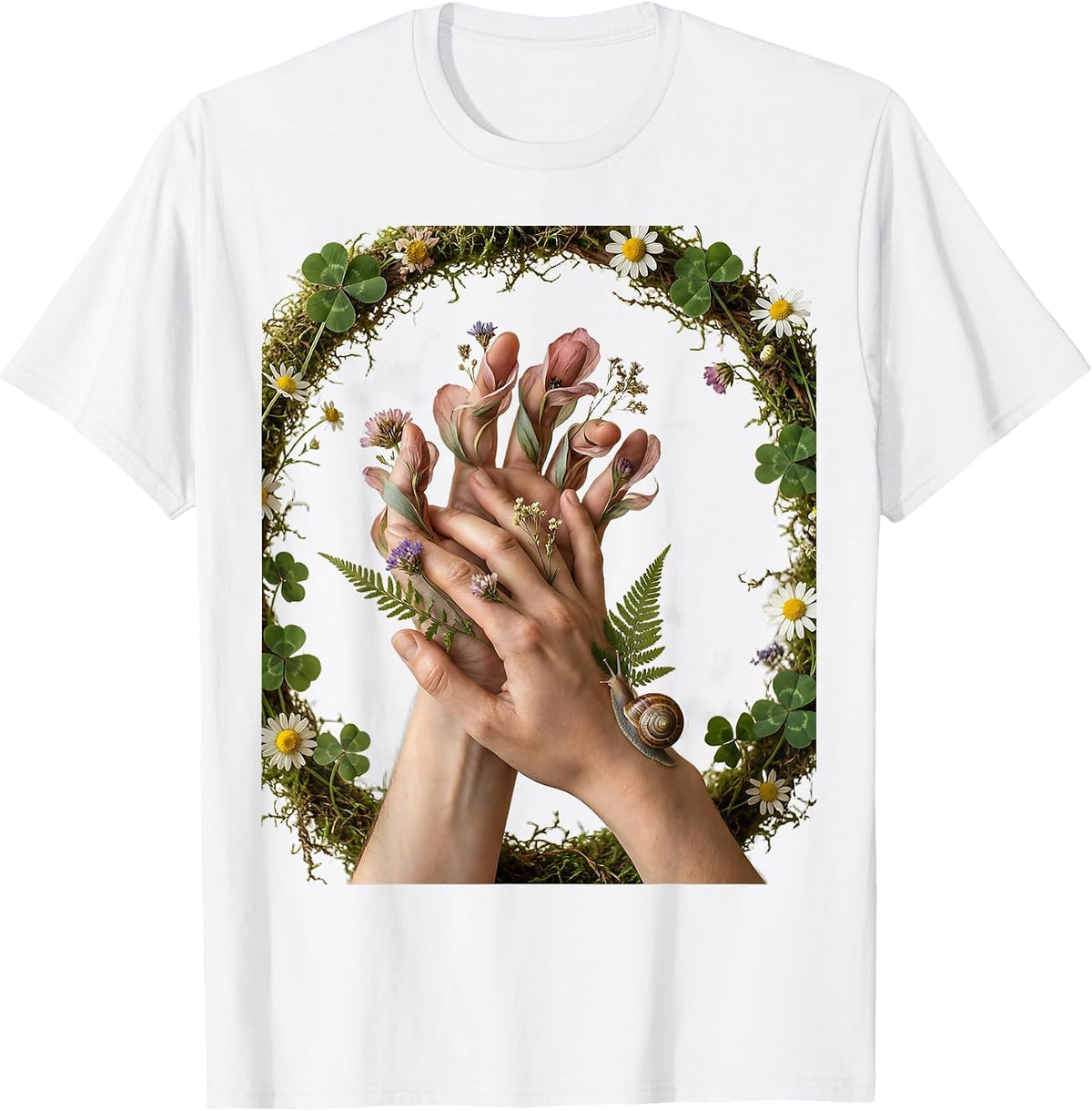 Occupational Therapy Hand Stretch Illustration T-Shirt - White
