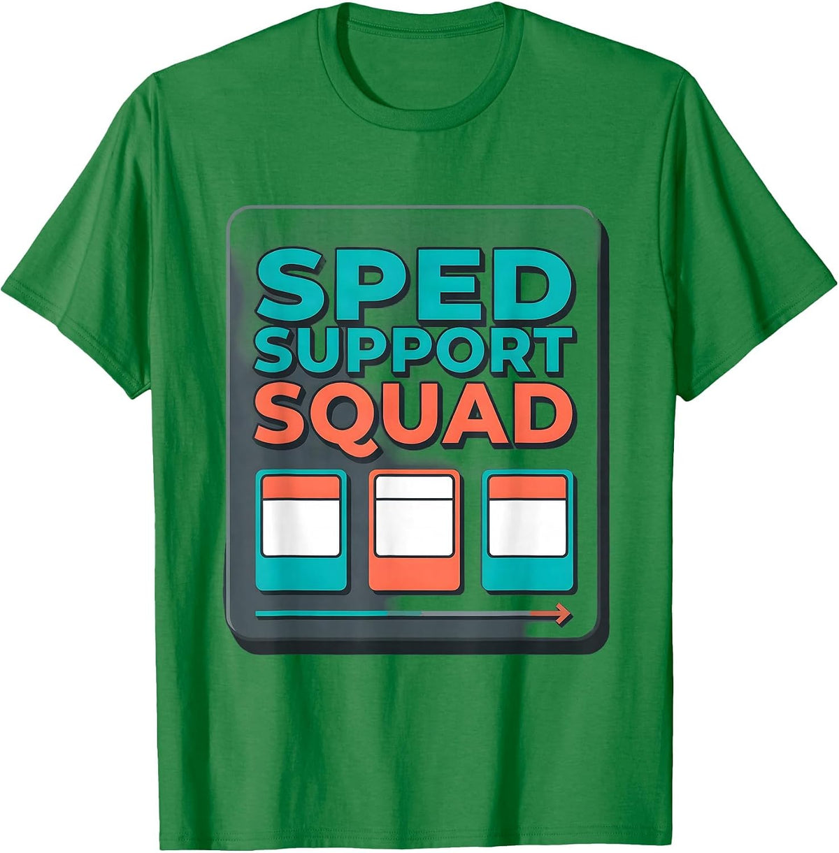 Men's SPED Support Squad Special Education Teacher Aide Staff T-Shirt - Kelly Green