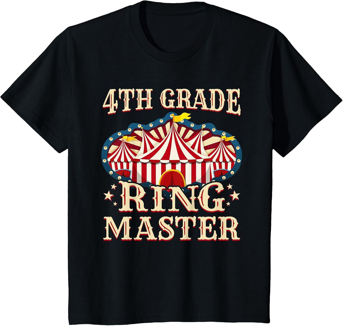 4th Grade Ringmaster Shirt 4th Grade Teacher Shirts Teacher T-Shirt - Black