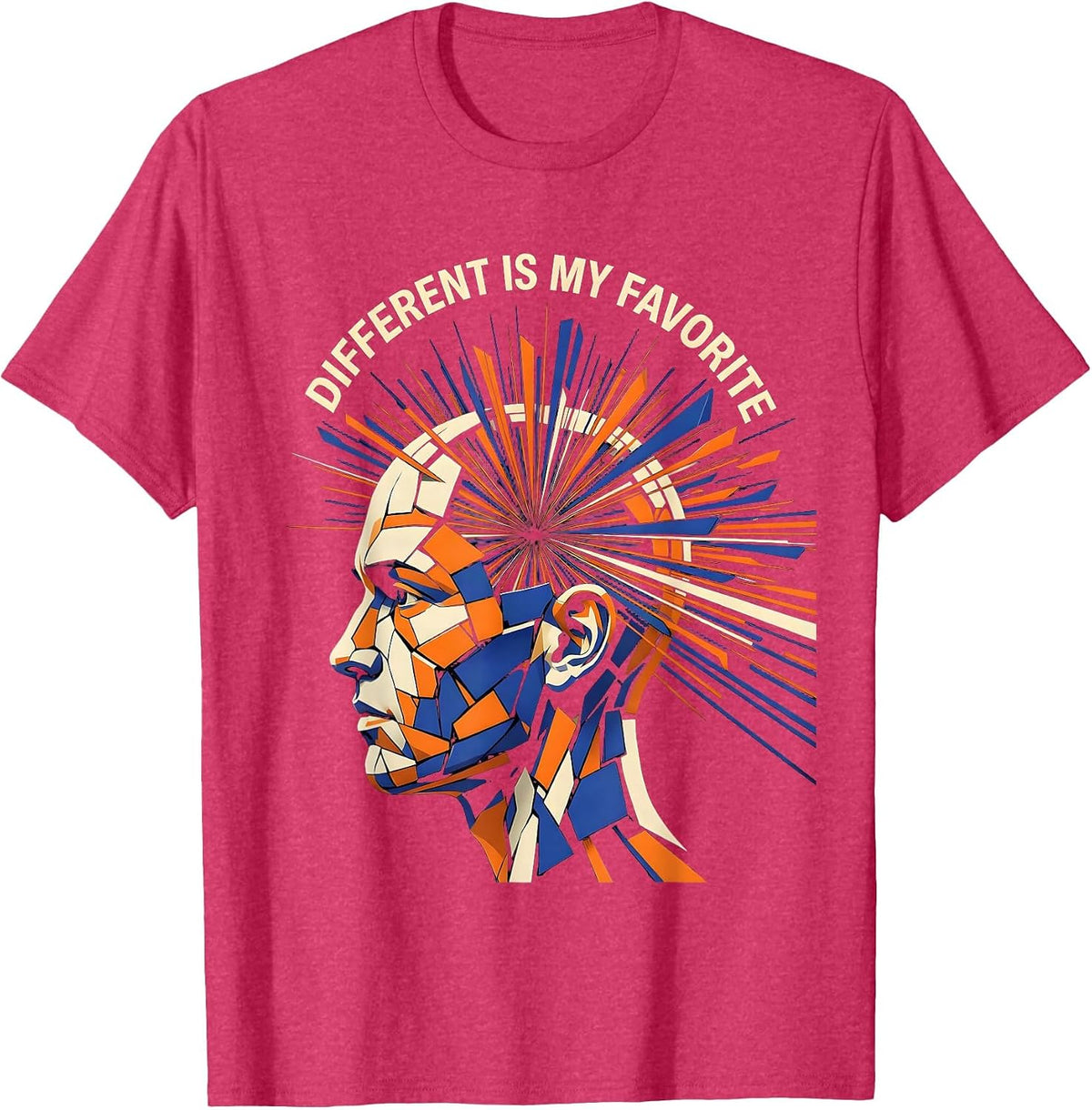 Different Is My Favorite Special Education Design T-Shirt - Red Heather