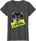 Women's such legal Kawaii Puppy Shiba Inu Meme Dog Lover Humor T-Shirt - Dark Heather Grey