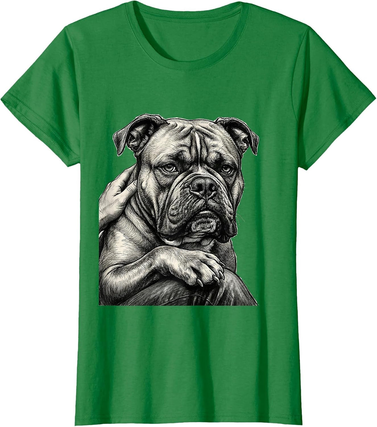 Women's Pittie Dog Mom Sentimental Pitbull Lover Pride T-Shirt - Kelly Green