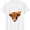 Men's Boo? Moo, I'm Ready! Funny Highland Cow Fall Halloween Humor T-Shirt - White