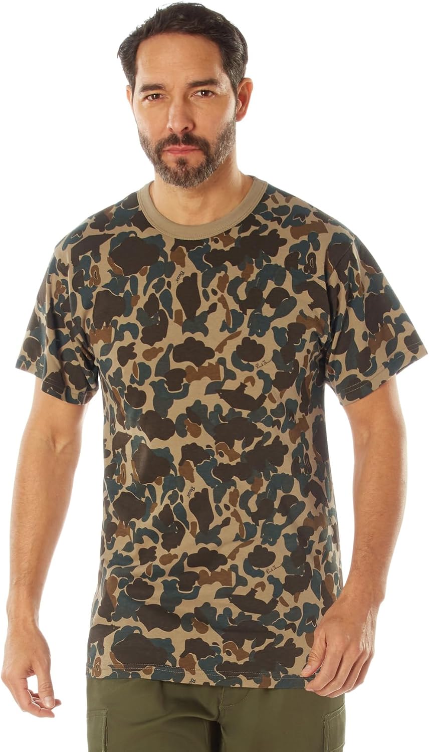 Rothco X Bear Archery Fred Bear Camo T-Shirt – Standard Fit Camouflage Shirt (US, Alpha, XX-Large, Regular, Regular, Fred