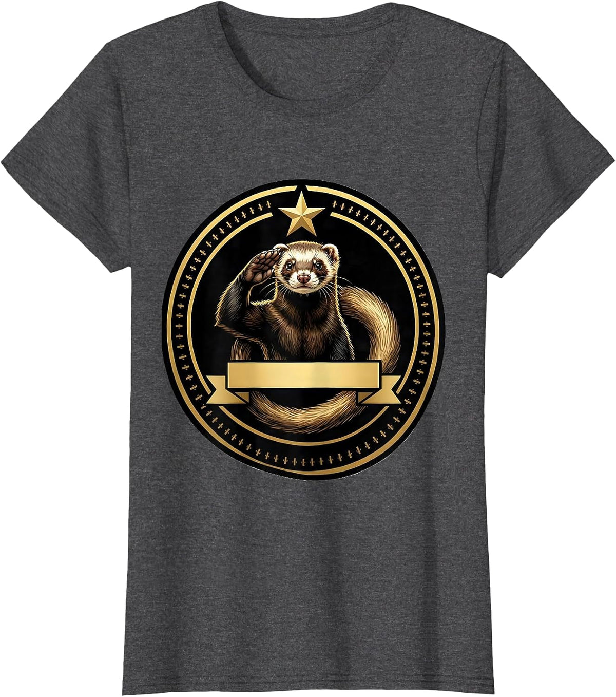Women's Ferret Owner Seal Funny Pet Lover Gift T-Shirt - Dark Heather Grey