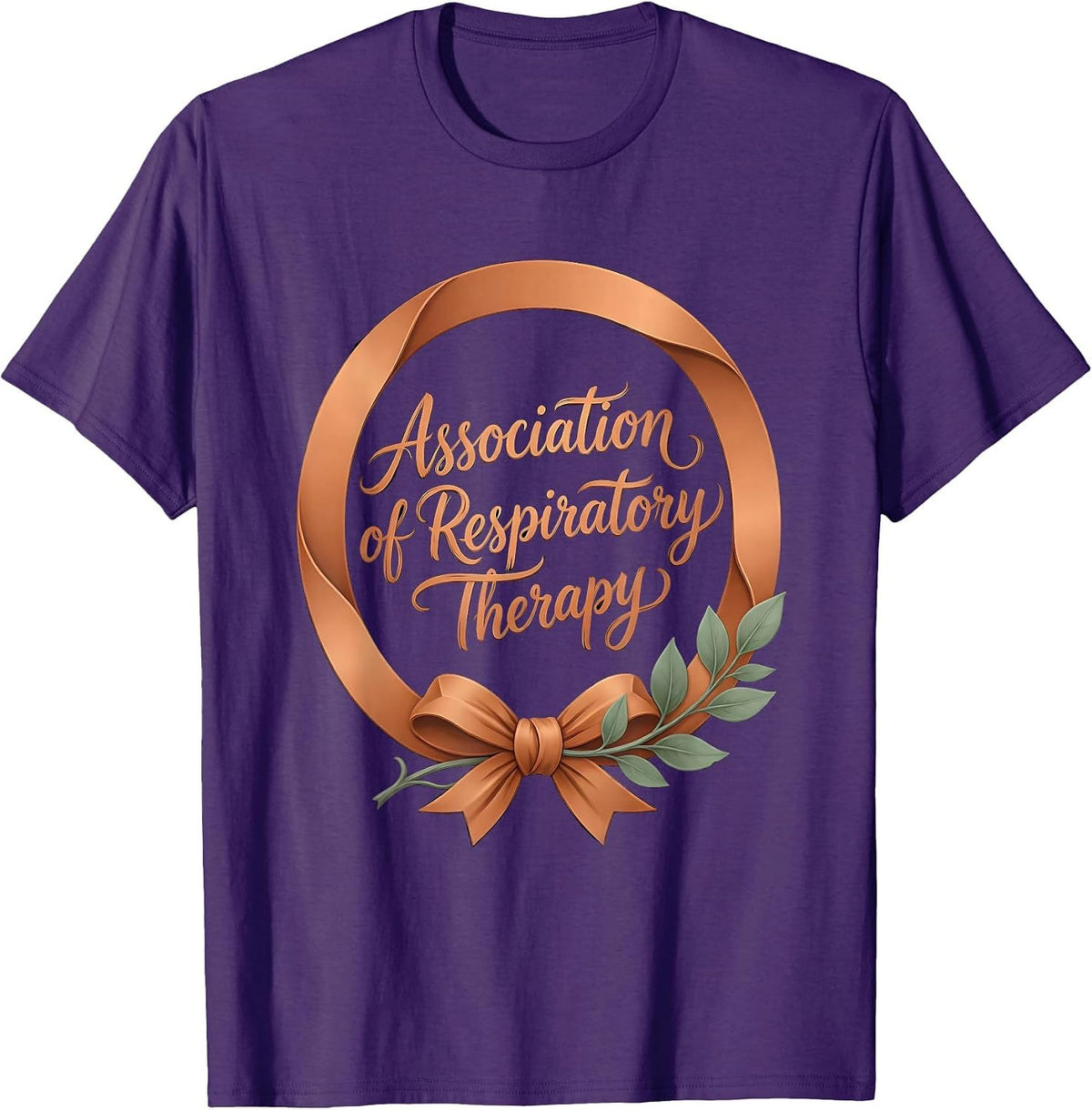 Men's Association of Respiratory Therapy Boho RT Care Week Gift T-Shirt - Purple