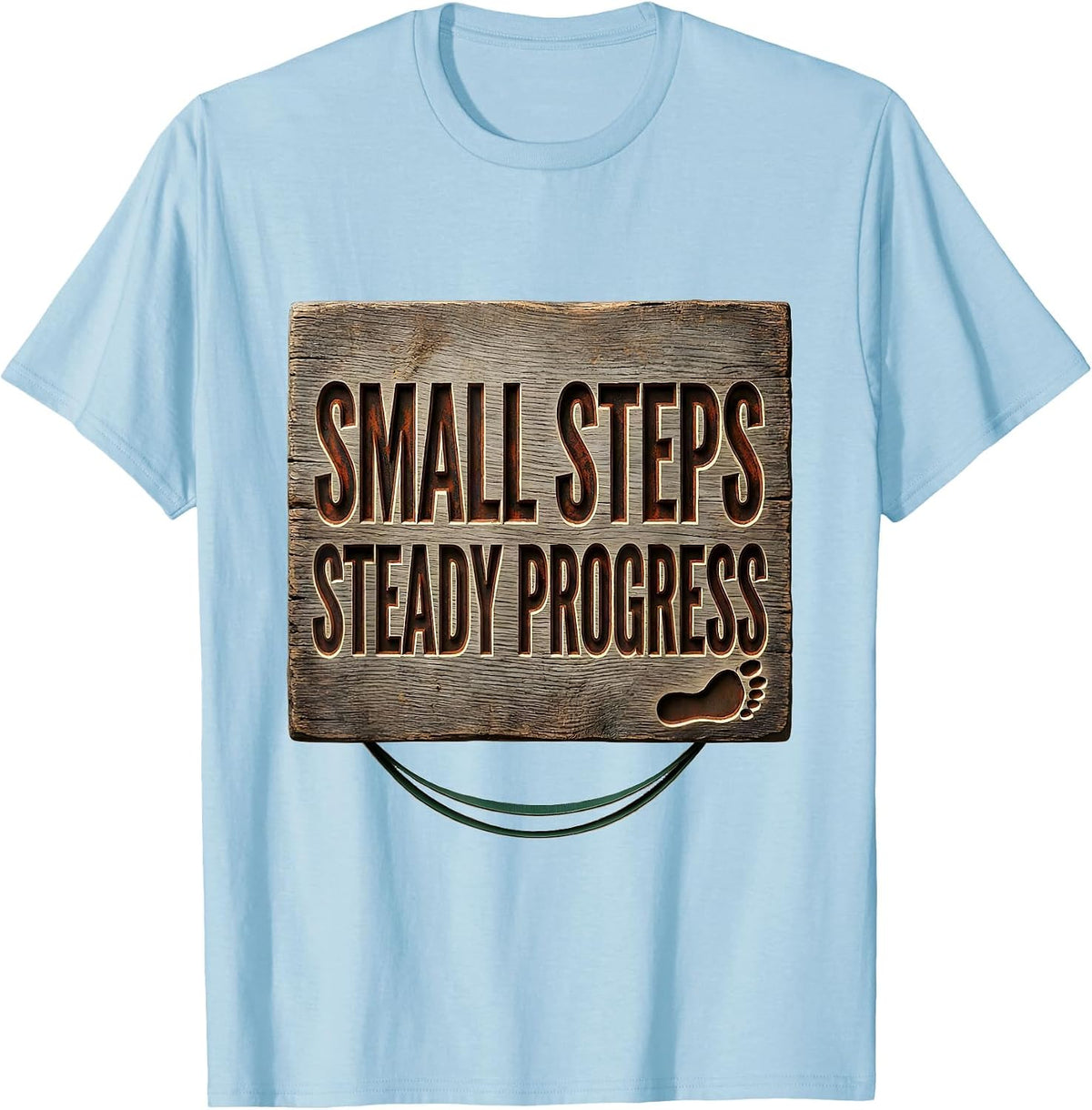 Men's Small Steps, Steady Progress Vintage Occupational Therapy OT T-Shirt - Baby Blue