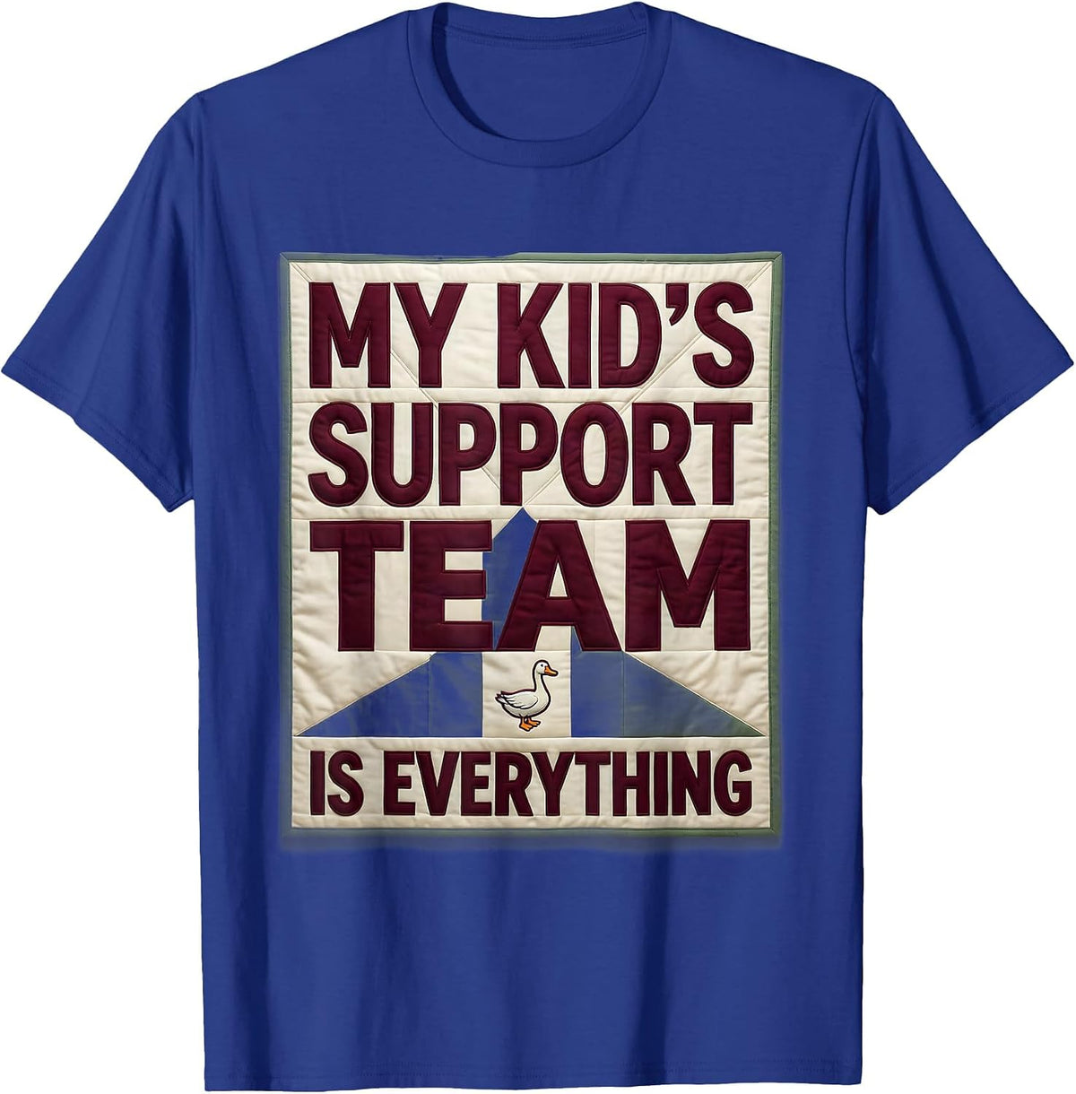 Men's My Kid's Support Team Is Everything Funny SPED Teacher T-Shirt - Royal Blue