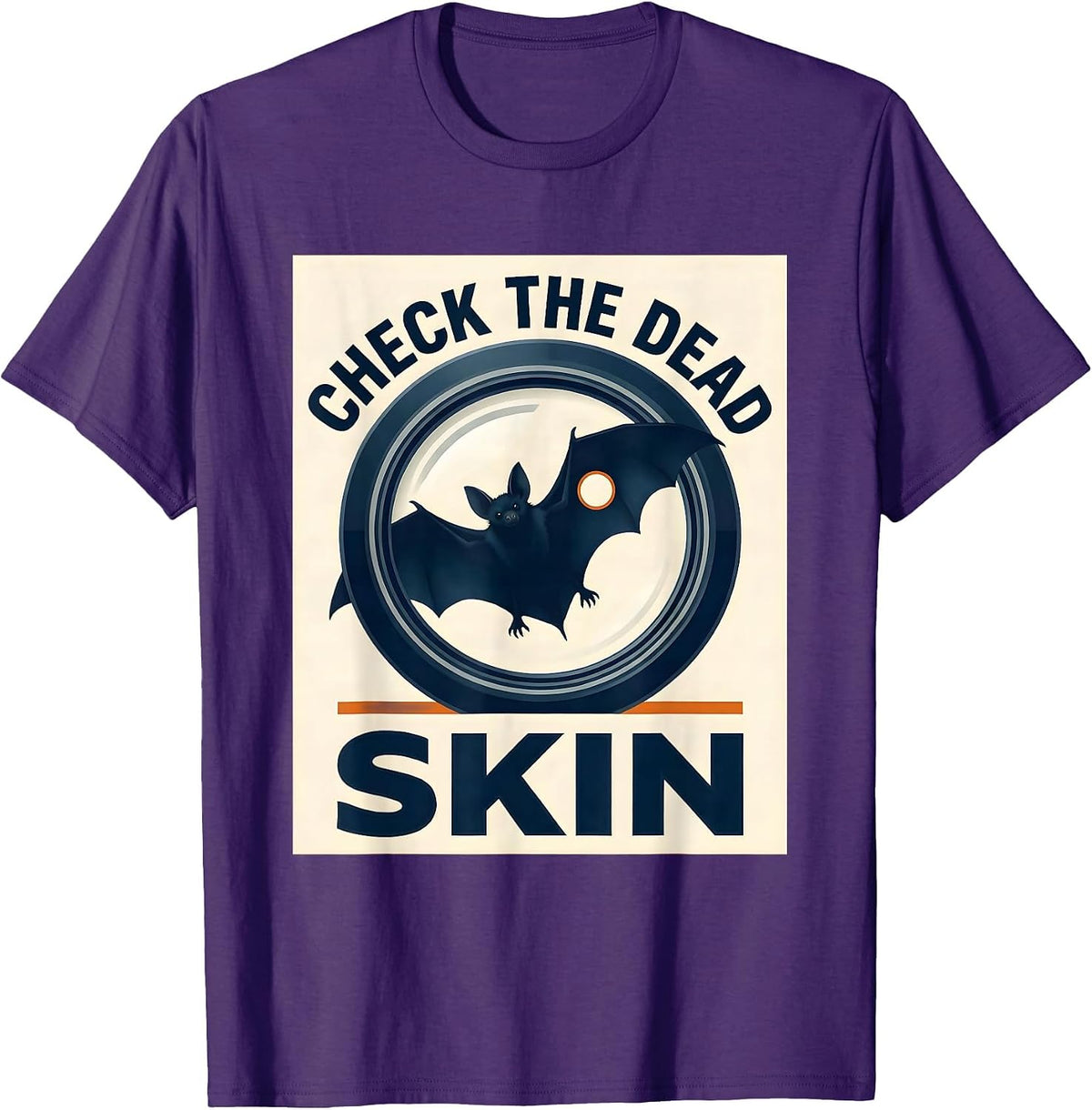 Check The Dead Skin Dermatology Halloween Esthetician Humor T-Shirt - Purple