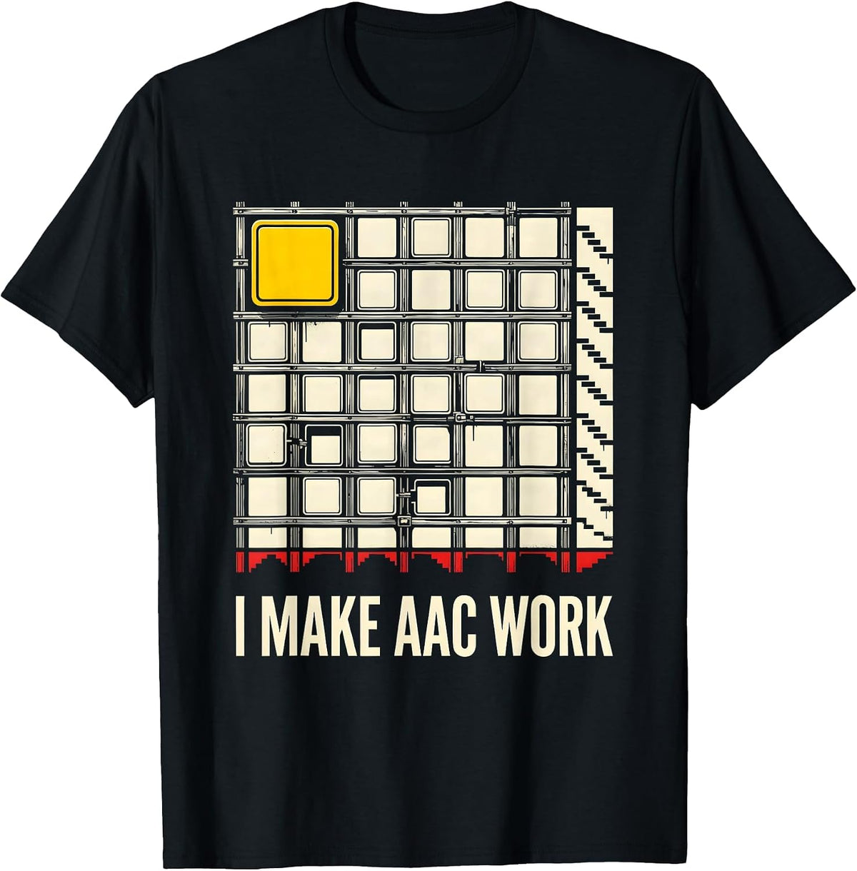 Men's I Make AAC Work Funny Special Education Teacher Sped Aide T-Shirt - Black