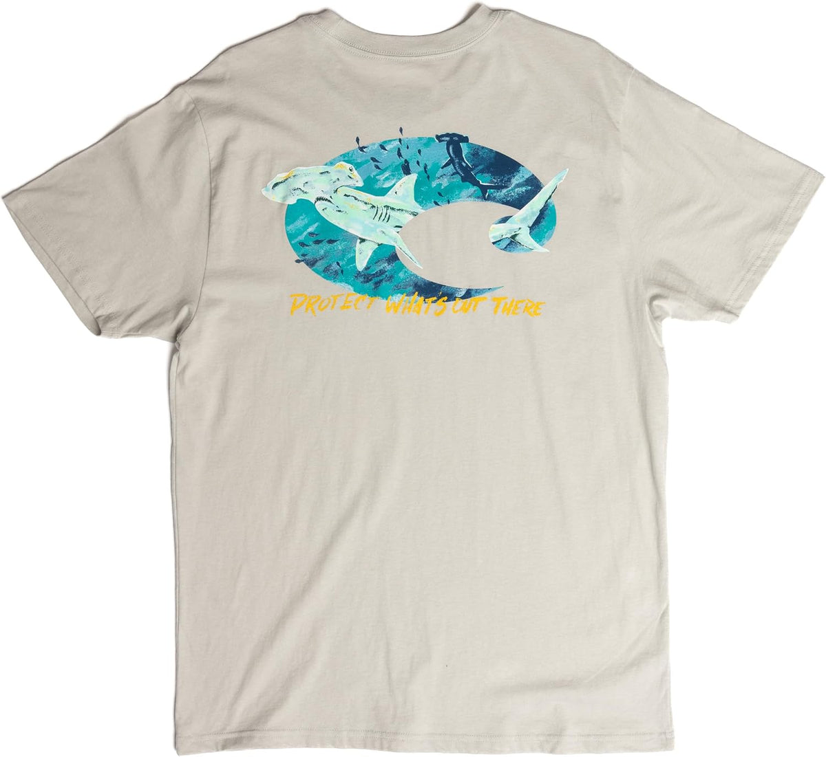 Costa Del Mar Men's Hammerhead Protect T-Shirt - Silver