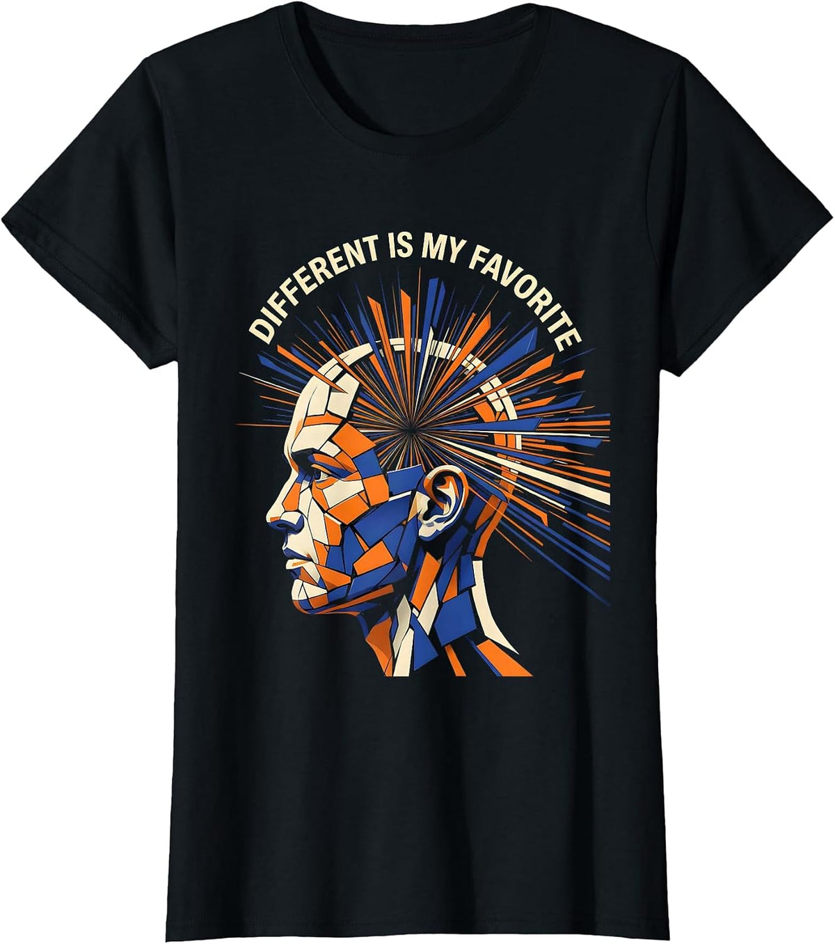 Different Is My Favorite Special Education Design T-Shirt - Black